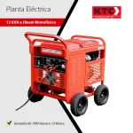 Planta Eléctrica de 13 KVA a Diesel Monofásico KTC 445-ODG15Xi 29 HP