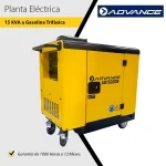 Planta Eléctrica de 15 KVA a Gasolina AG15000S3 ADVANCE de 22 HP Trifásica